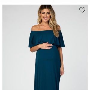 COPY - Real off shoulder maxi dress maternity